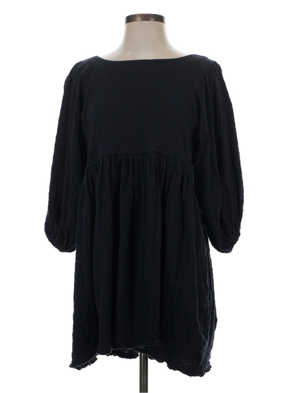 Free People Get Obsessed Baby Doll Dress in Black Sz XS